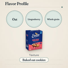 Elovena Oat-Lingonberry Whole Grain Snack Cookies 300g – Flavor profile