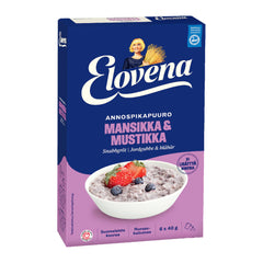 Elovena Strawberry-Blackberry Instant Porridge 240g – product photo