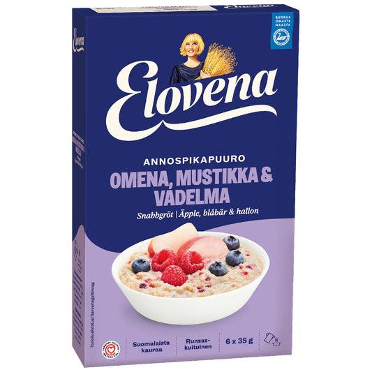Elovena Apple Blackberry Wild Raspberry Porridge 210g – product photo