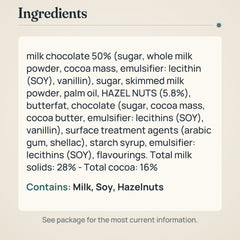 Kinder Schokobons Milk Chocolate Hazelnut 125g – Ingredients and allergens