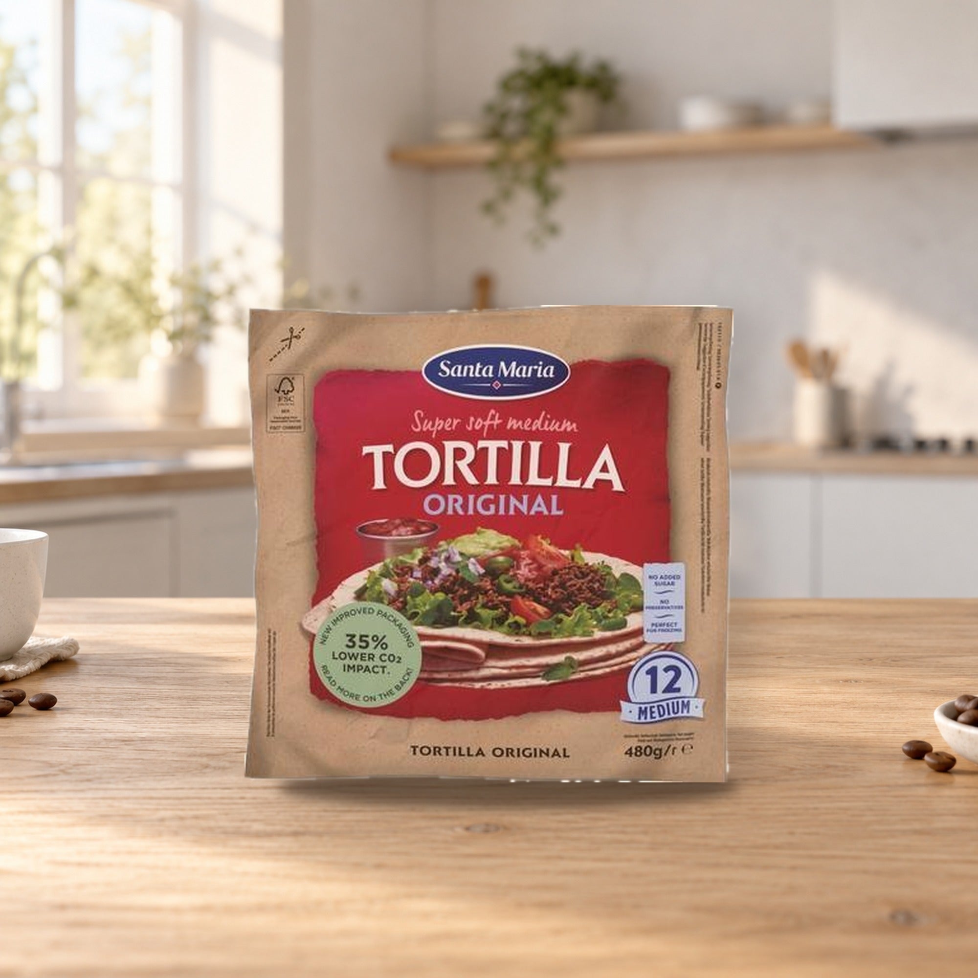 Santa Maria Tortilla Original Medium – product photo on a table