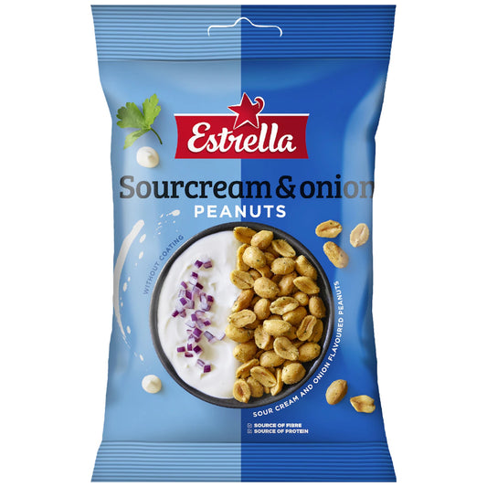 Estrella Sourcream & Onion Peanuts 140g Snack – product photo