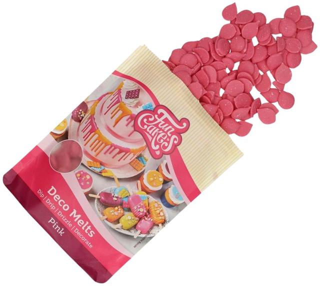 FunCakes Deco Melts Buttons. Light Pink 250g - Soposopo