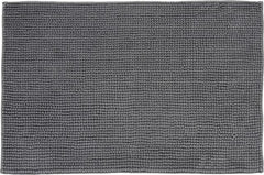 House bathroom mat Chenille 50x80 cm gray - Soposopo
