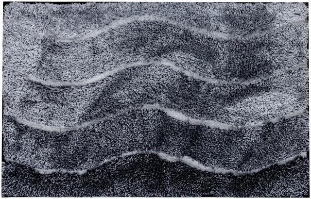 House bathroom mat Wave 50x80 cm dark gray - Soposopo