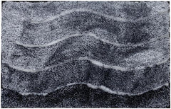 House bathroom mat Wave 50x80 cm dark gray - Soposopo