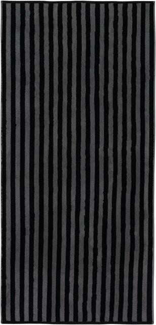 House bath towel Stripe 70x140 cm gray/black - Soposopo