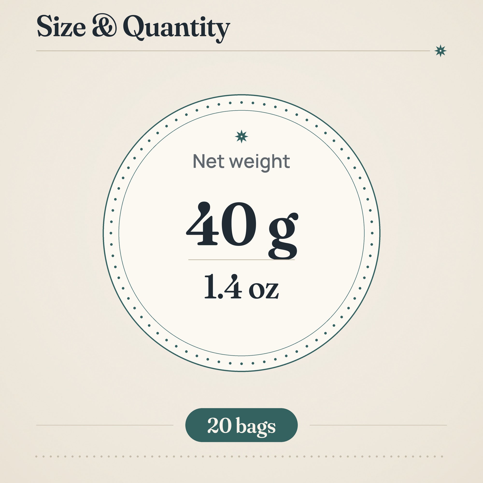 Clipper Organic Green Tea Bags – size and quantity