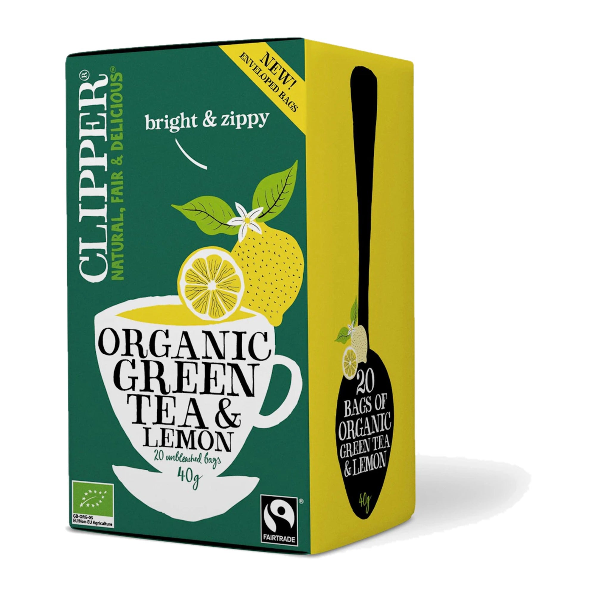 Clipper Organic Green Tea with Lemon – product photo