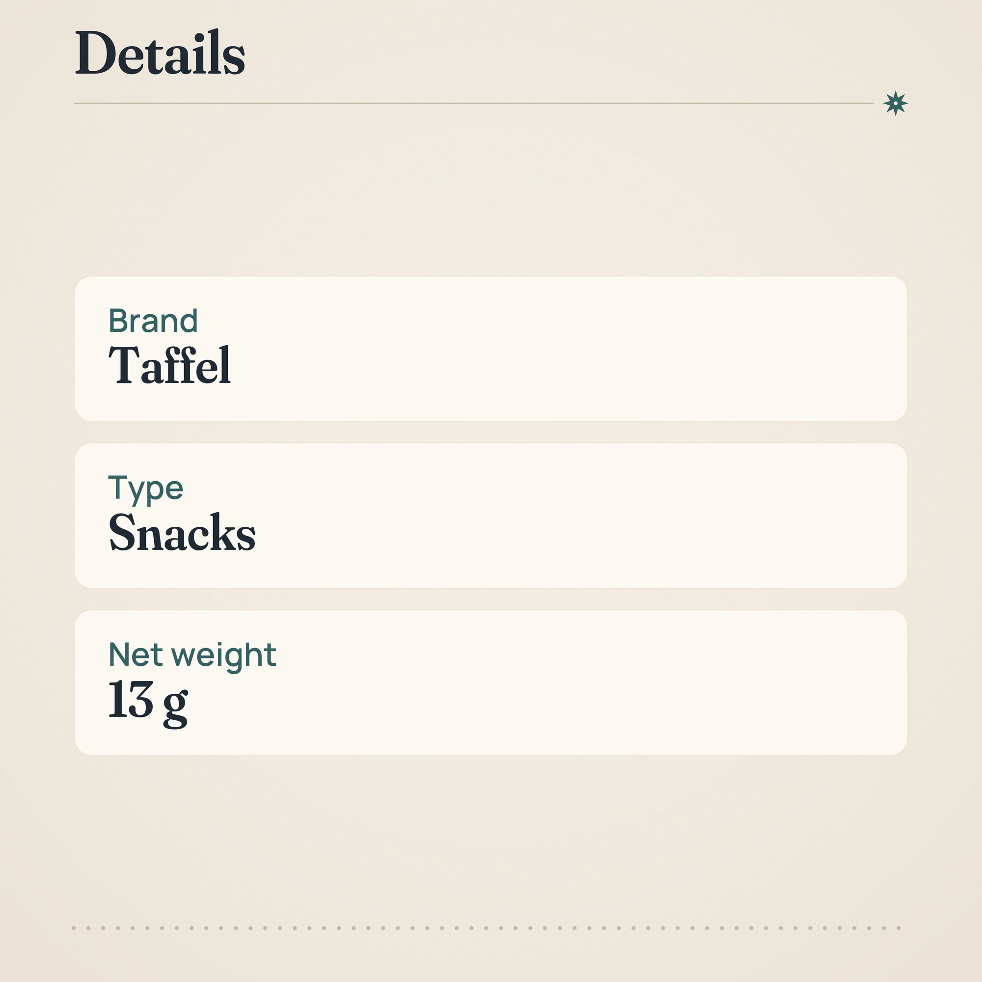 Taffel Creamy Pepper Dip Snacks – product details