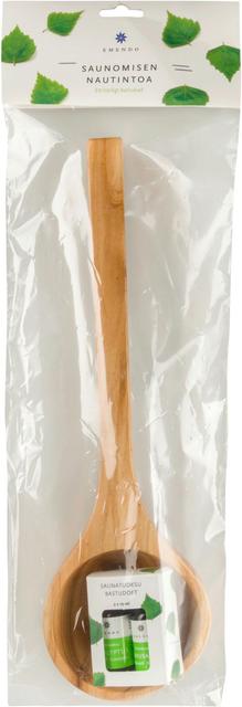 Emendo sauna ladle + sauna fragrances 2x10ml - Soposopo
