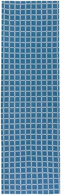 House bench towel Checkered. blue - Soposopo