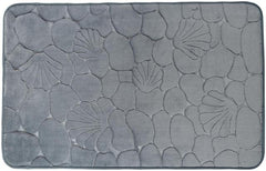House bathroom mat Shell 50x80 cm gray - Soposopo