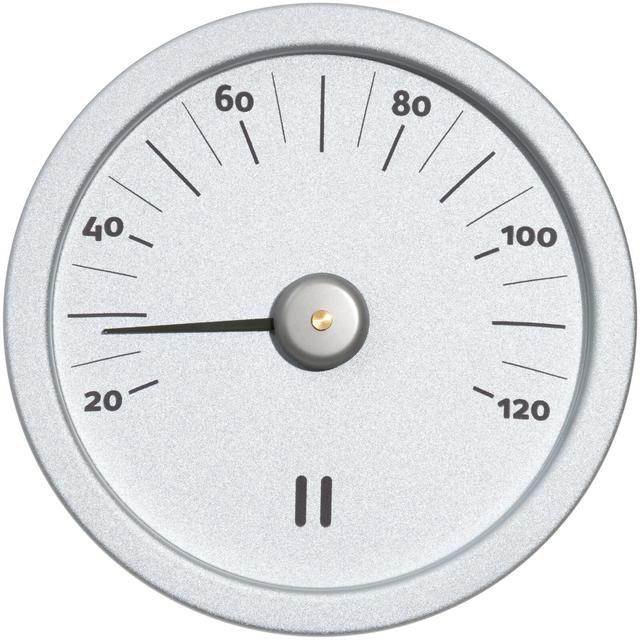 Rento sauna thermometer aluminum natural - Soposopo