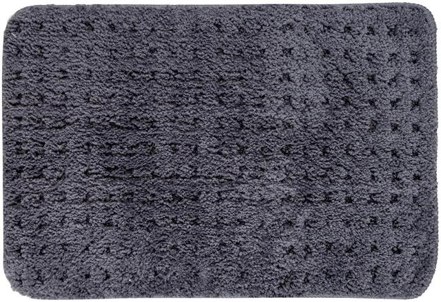 House bathroom mat Waffle 40x60 cm dark gray - Soposopo