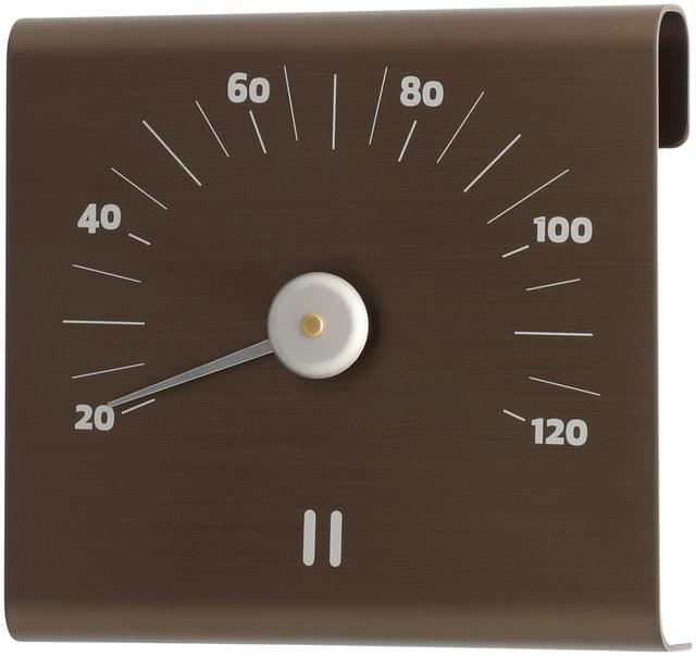 Rento sauna thermometer aluminum tar brown - Soposopo