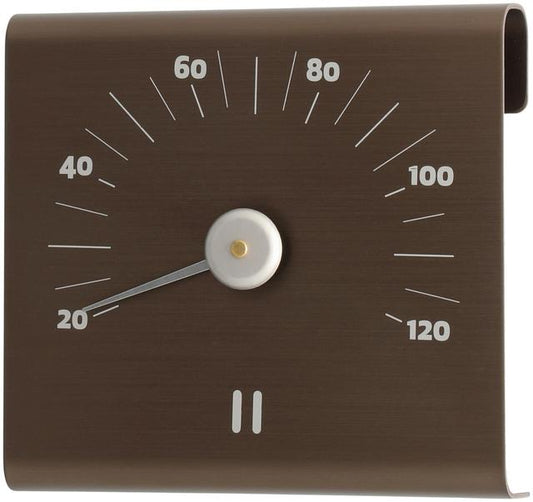 Rento sauna thermometer aluminum tar brown - Soposopo