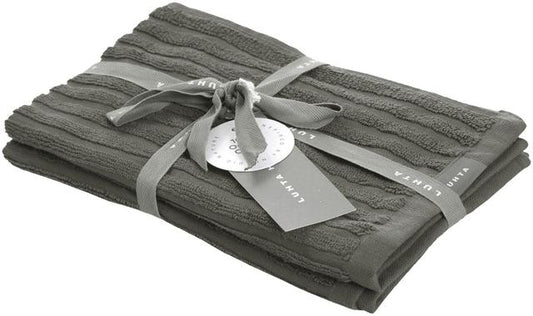 Luhta Home hand towel set Aalto 2x50x70 cm gray - Soposopo