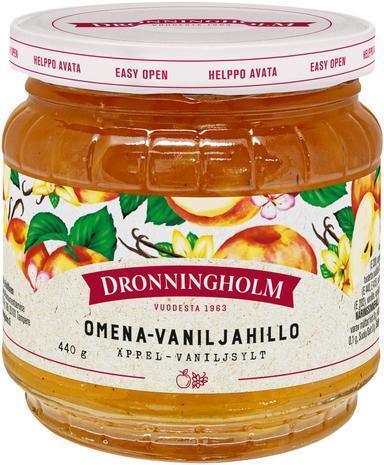 Dronningholm Apple-vanilla jam 440g - Soposopo