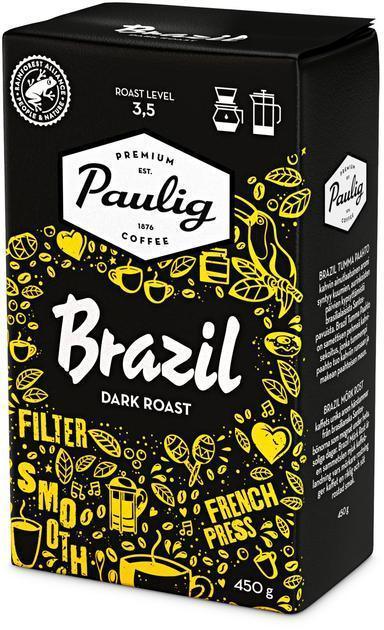 Paulig Brazil Dark Roast dark roast coffee filter coffee 450g - Soposopo