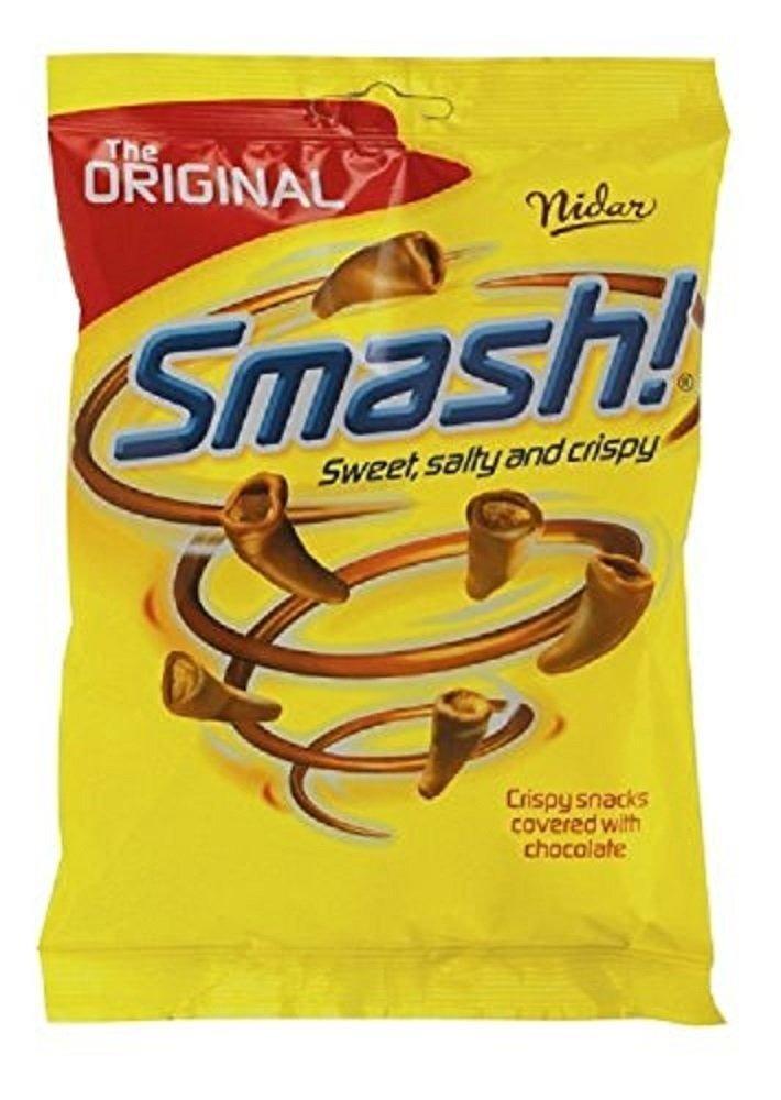 Nidar Smash Original Norwegian Snacks Milk Chocolate 100g Bag - Soposopo