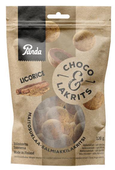 Panda Choco Liquorice chocolate liquorice 120g - Soposopo