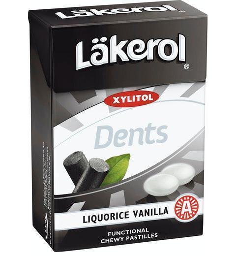 Cloetta Lakerol Dents Vanilla Pastilles 1 Box of 85g 3oz - Soposopo