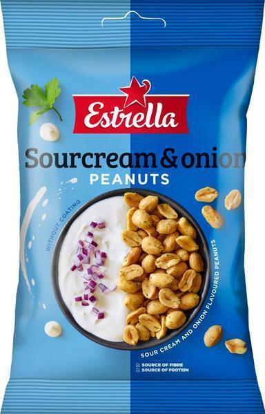 Estrella Sourcream & Onion Peanut 140g - Soposopo