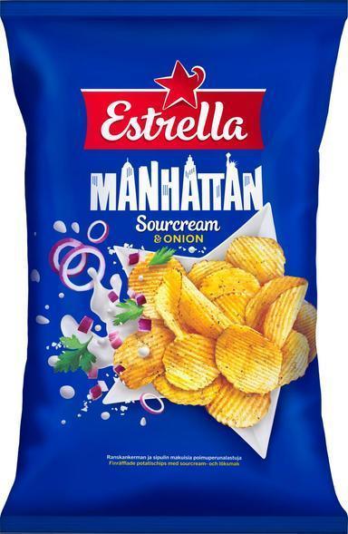 Estrella Manhattan Sourcream & Onion Crisp 275g - Soposopo