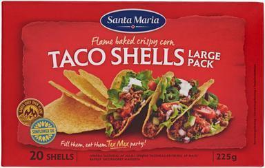 Santa Maria Taco Shells 20-pack. taco shells 20 pieces. 225g - Soposopo