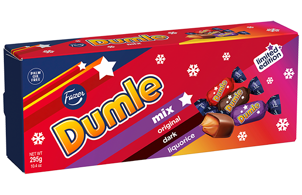 Fazer Dumle Mix Chocolate Toffee Box 295g | Christmas Gift Box