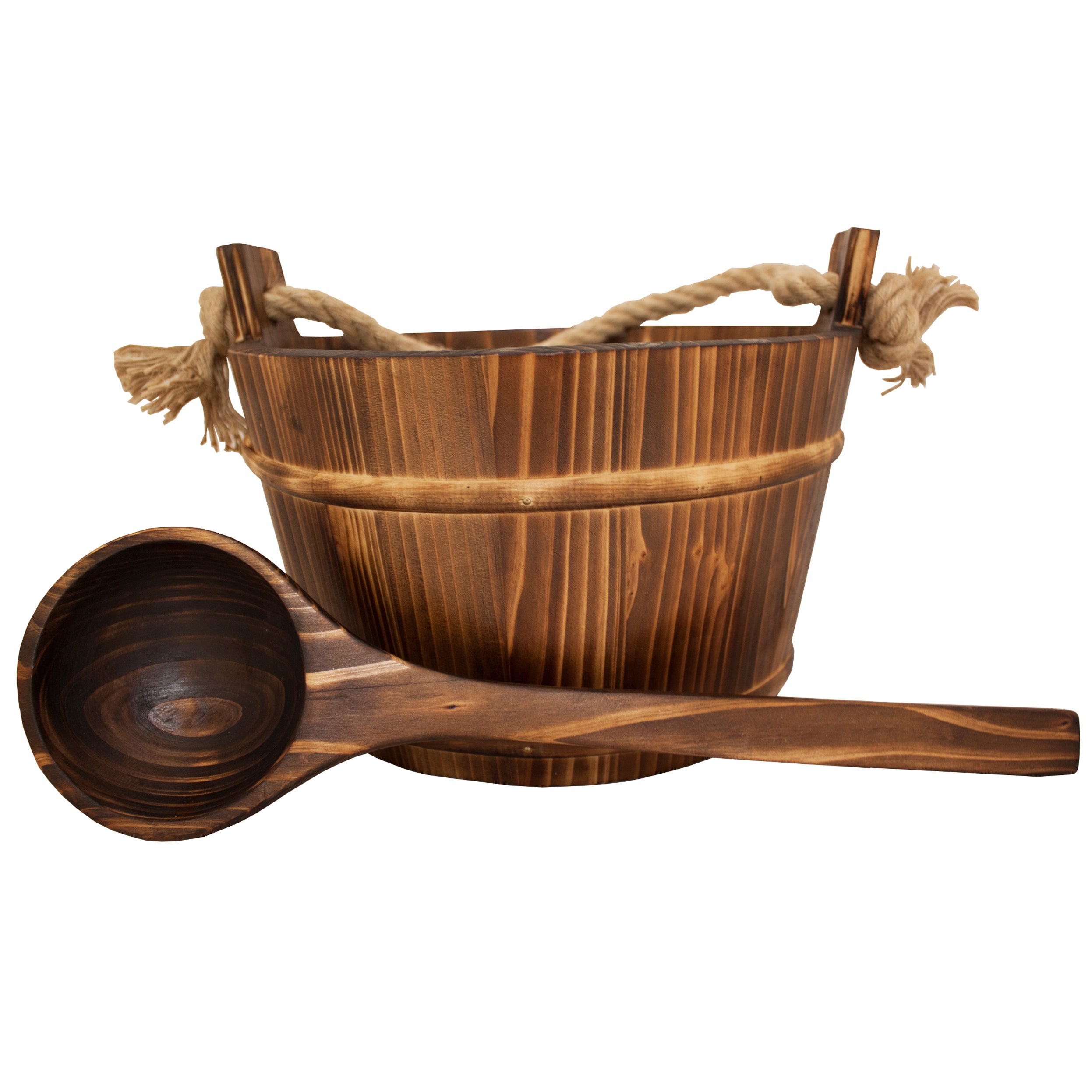 Emendo burnt rope bucket and ladle - Soposopo