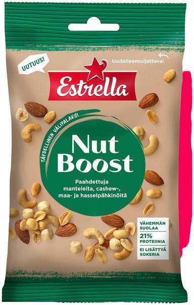 Estrella Nutboost Nut Mix. Almond. Cashew. Ground & Hazelnut 120g - Soposopo