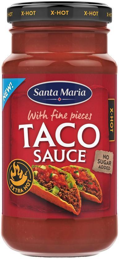 Santa Maria Taco Sauce X-hot. extra hot taco sauce 230 g - Soposopo