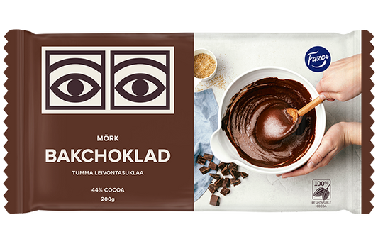 Fazer Dark baking Chocolate 1 bar of 200g - Soposopo