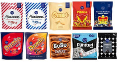 Fazer Candy Bag Mix 10 Bags 2.14kg Finnish Sweets Gift Box - Soposopo