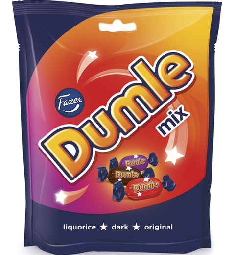 Fazer Dumle Chocolate Mix 220g Soft Toffee and Smooth Chocolate - Soposopo