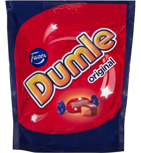 Fazer Dumle Original Chocolate Soft Chewy Toffee 220g 7.8oz - Soposopo