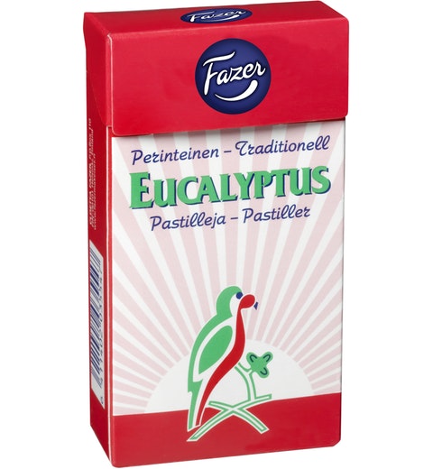 Fazer Eucalyptus Throat Pastilles 38g Refreshing Flavor Treats - Soposopo