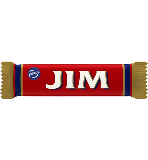 Fazer Jim Filled Chocolate Bar 14g Dark Chocolate with Fruity Filling - Soposopo