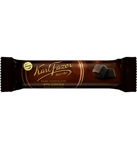 Fazer Karl Fazer Dark Chocolate 39g Rich Cocoa Flavor Bar - Soposopo