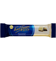 Fazer Karl Fazer White and Milk Chocolate Bar 38g - Soposopo