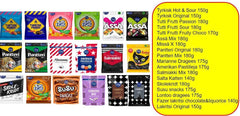 Finnish Candy Set with 18 Bags of Fazer Sweets 3kg Gift Box - Soposopo