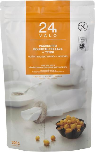 VALO24h Roasted Ground Flaxseed + Sea Buckthorn 300 g - Soposopo