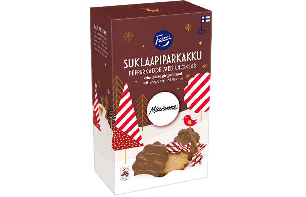 Fazer Piparkakku Marianne 175 g | Peppermint Gingerbread Cookies