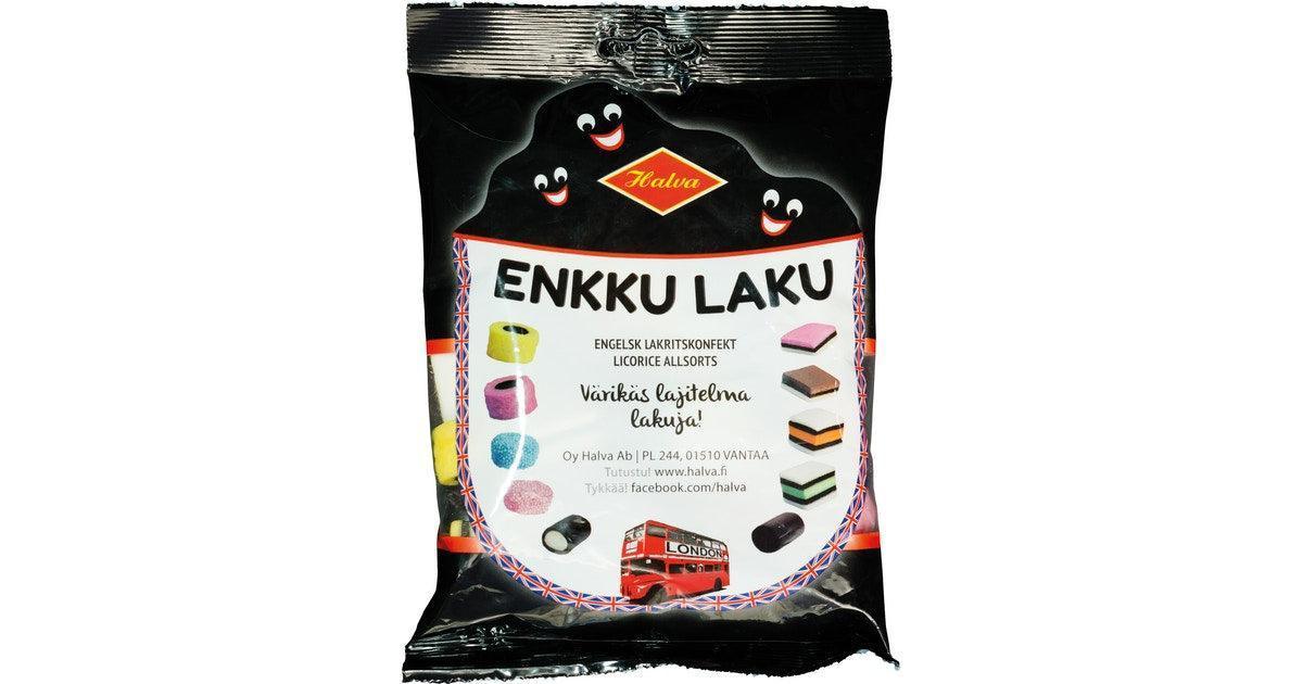 Halva Enkku Original English Licorice Allsorts 240g - Soposopo