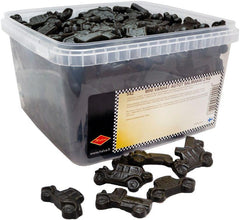 Halva Old Cars Mini Salmiakki Licorice 2kg Box - Soposopo