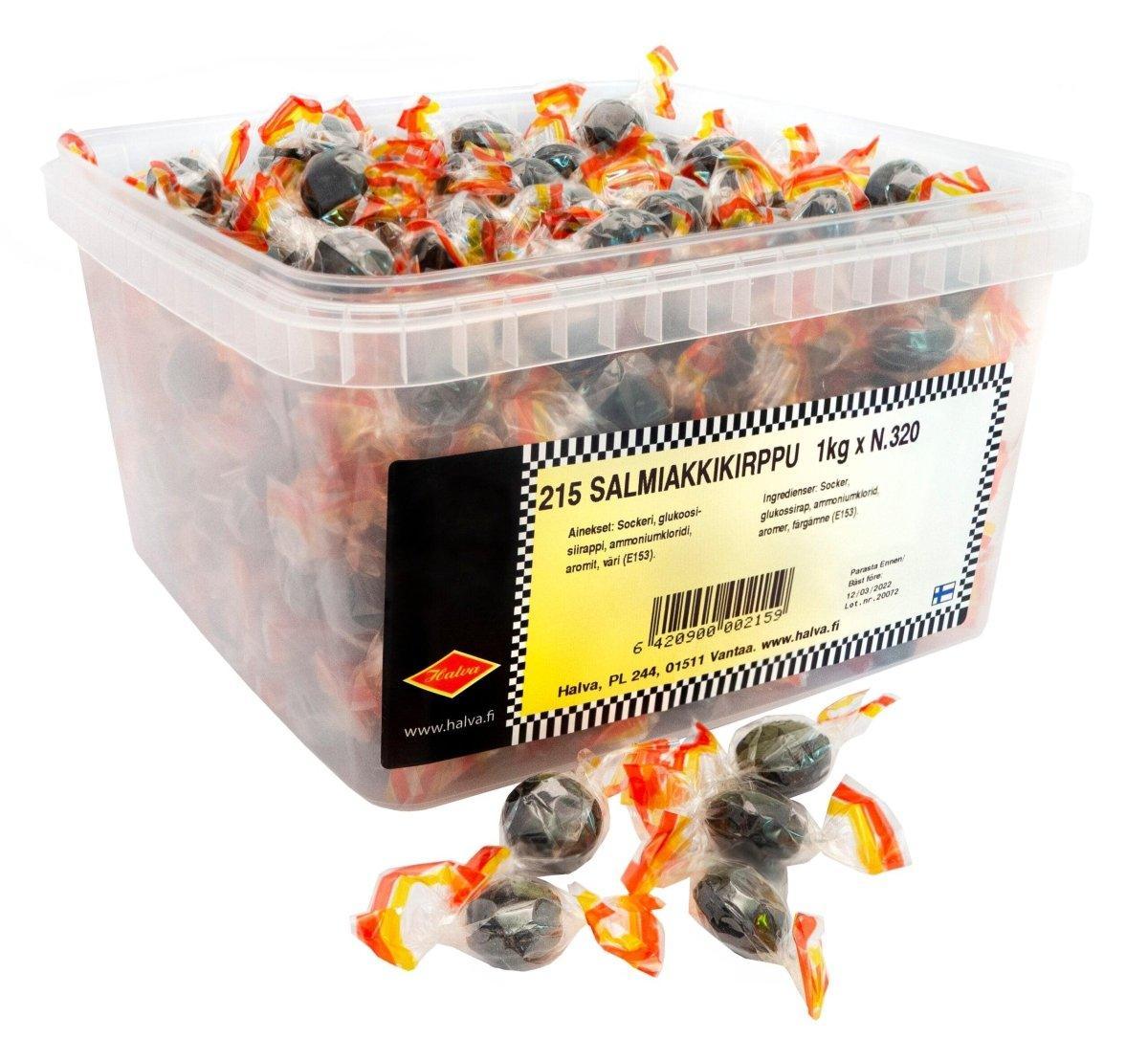 Halva Salmiakki Kirppu Hard Candy 1kg - Soposopo