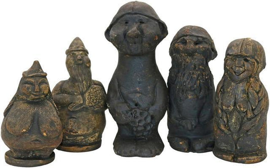 Saunia sauna elf. Cast from plaster and treated with tar - Soposopo
