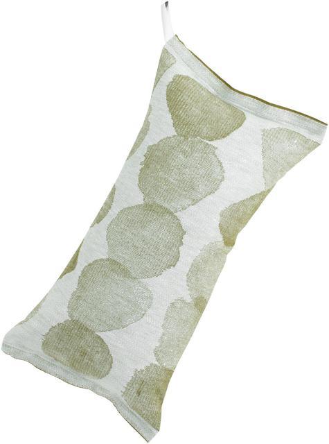 Lapuan Kankurit Sade sauna pillow 4/white-olive linen-cotton - Soposopo